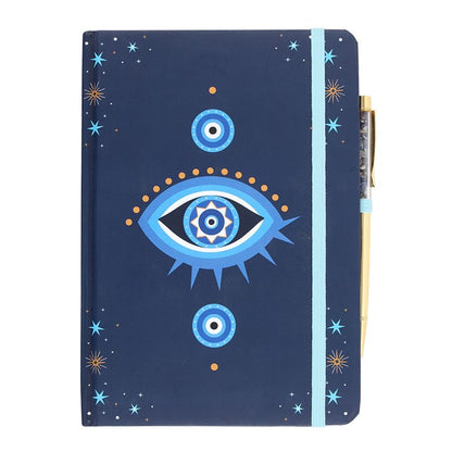 All Seeing Eye Notebook with Crystal Chip Pen (A5)