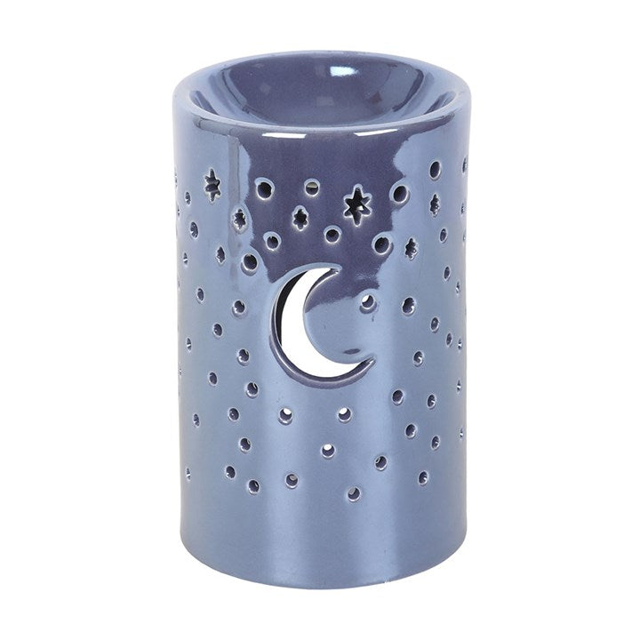 Iridescent Moon Pillar Oil Burner - Purple