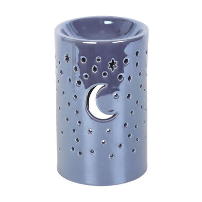 Iridescent Moon Pillar Oil Burner - Purple