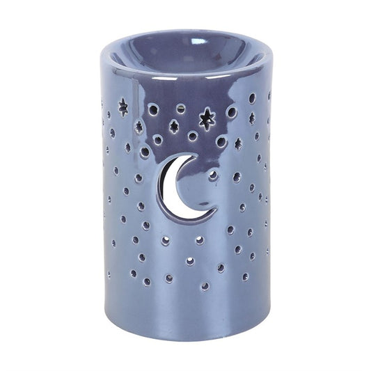 Iridescent Moon Pillar Oil Burner - Purple