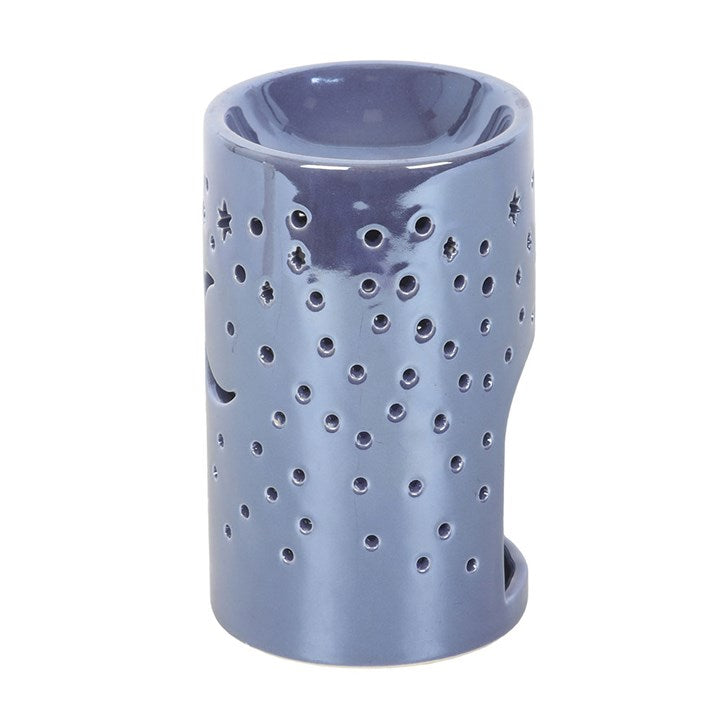 Iridescent Moon Pillar Oil Burner - Purple