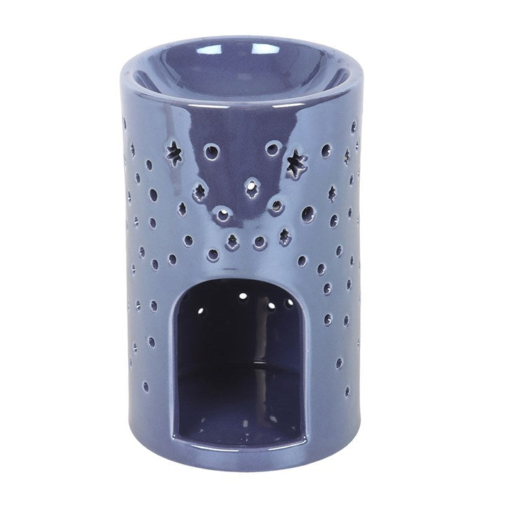 Iridescent Moon Pillar Oil Burner - Purple