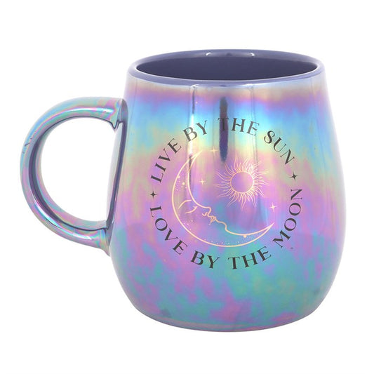 Iridescent Live by the Sun Love By The Moon Mug
