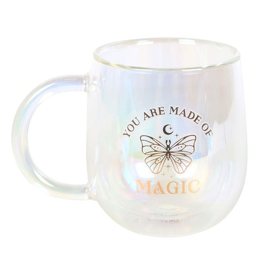 Iridescent Double Walled You Are Made Of Magic Glass Mug