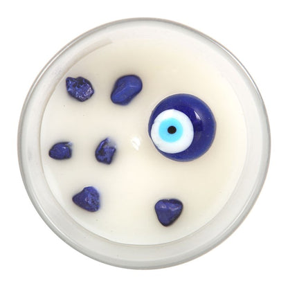 All Seeing Eye Crystal Chip Protection Candle