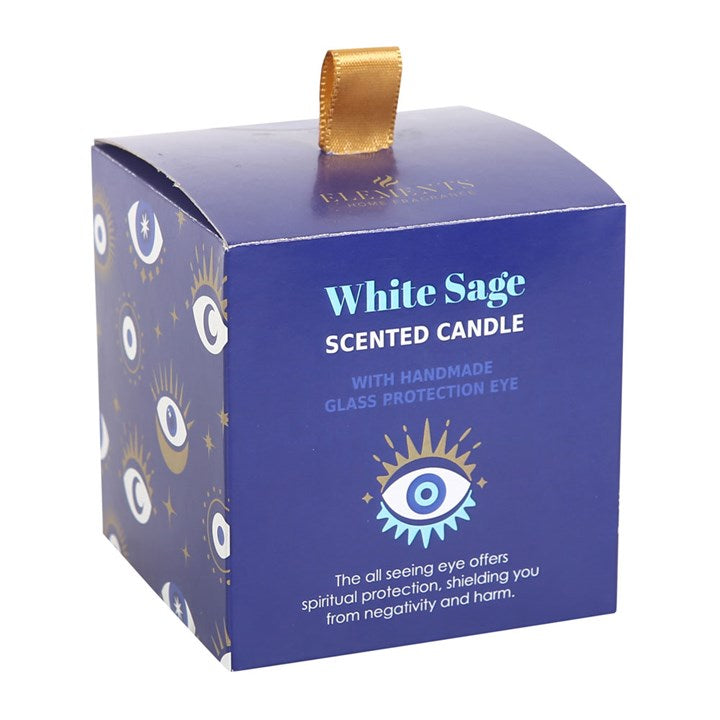 All Seeing Eye Crystal Chip Protection Candle
