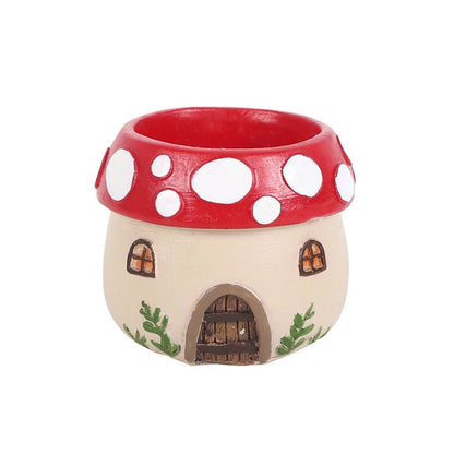 Enchanted Forest Toadstool House Tealight Candle Holder