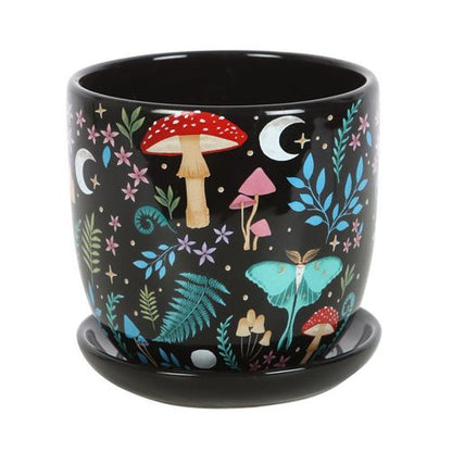 Enchanted Forest Plant Pot & Saucer
