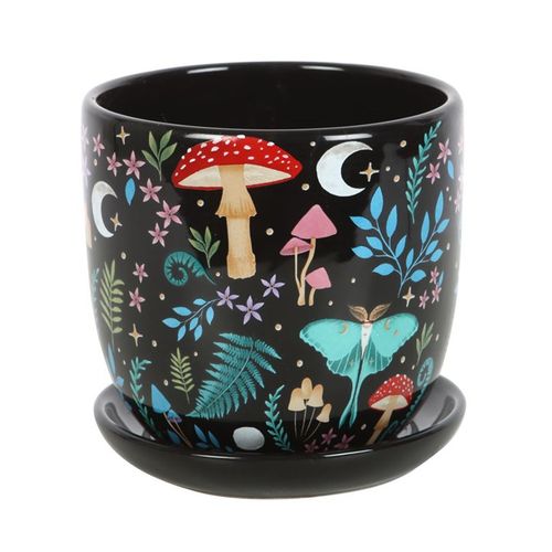 Enchanted Forest Plant Pot & Saucer