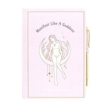 Goddess Manifestation Journal With Rose Quartz Pen