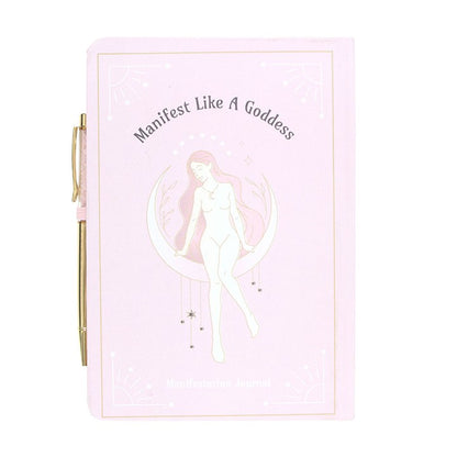 Goddess Manifestation Journal With Rose Quartz Pen