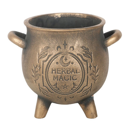 Herbal Magic Cauldron Plant Pot
