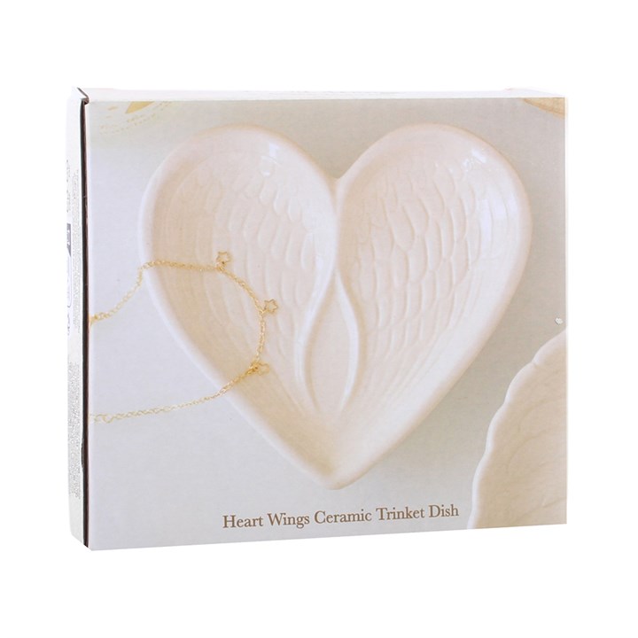 Angel Wing Heart Trinket Dish