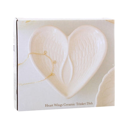 Angel Wing Heart Trinket Dish
