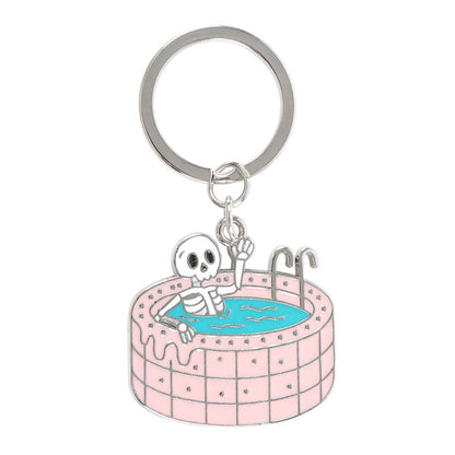 Dead Cool Skeleton Keyring