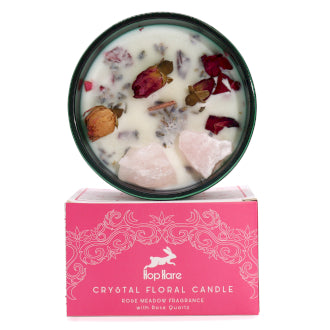 By Hop Hare - The Lovers Crystal Flower Candle