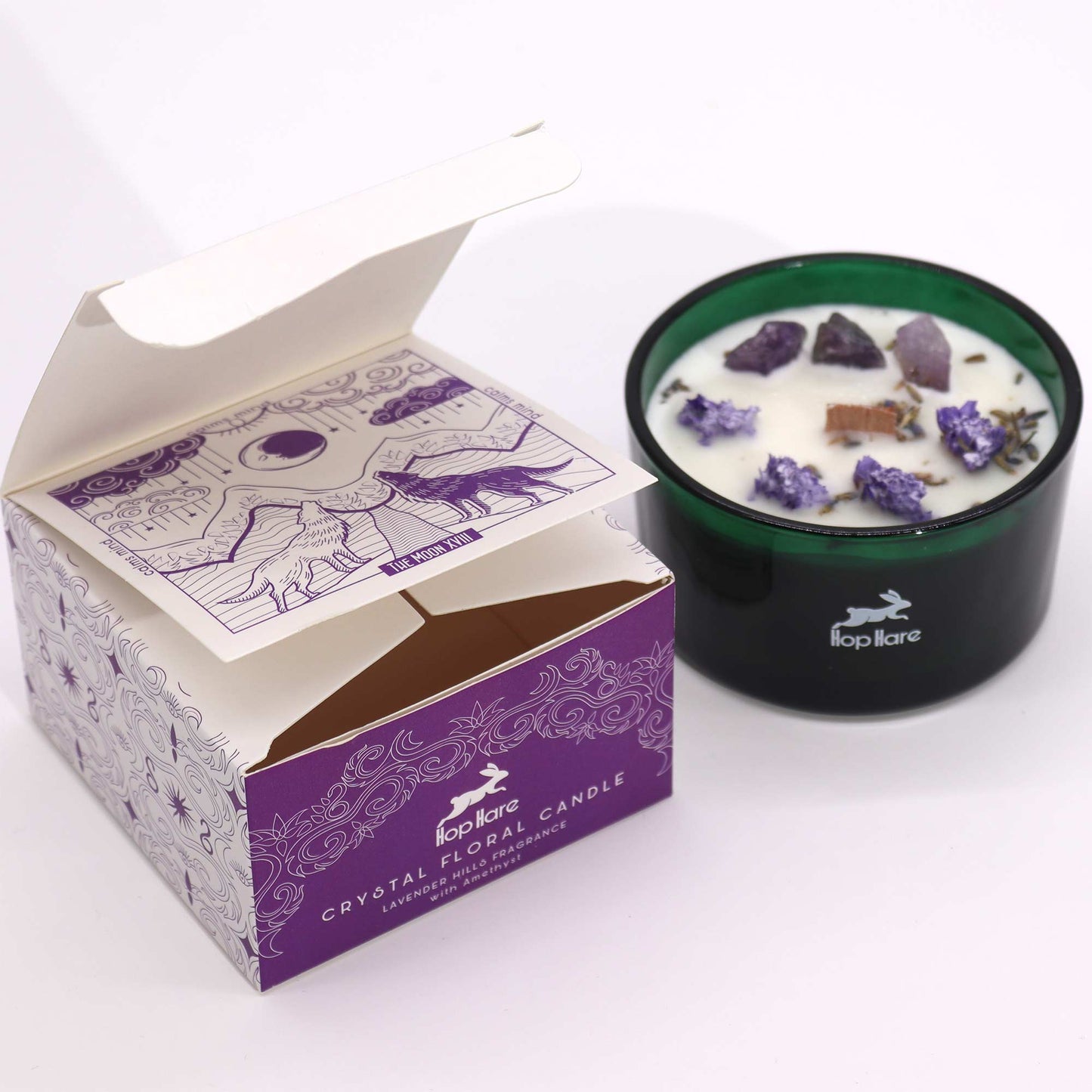 By Hop Hare - The Moon Crystal Flower Candle