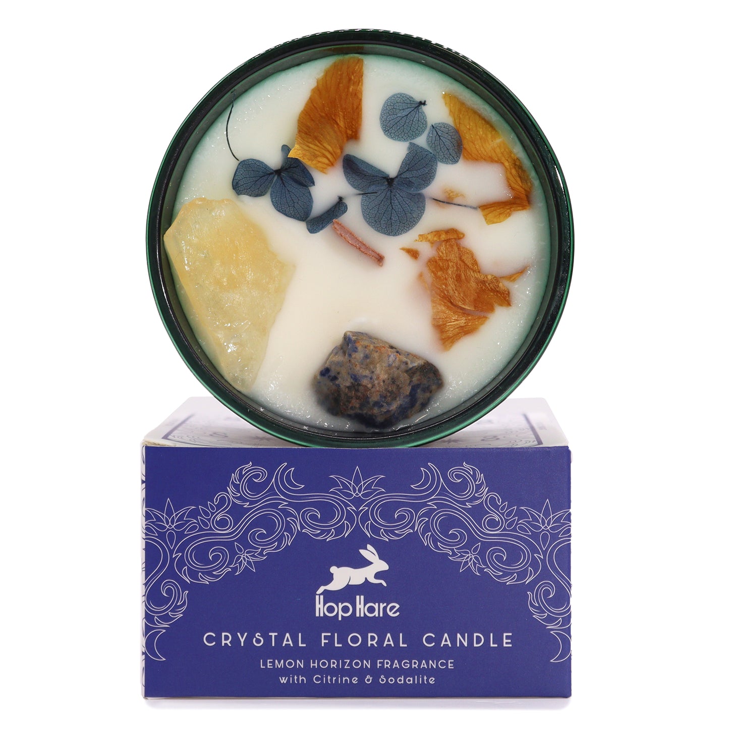 By Hop Hare - The Sun Crystal Flower Candle