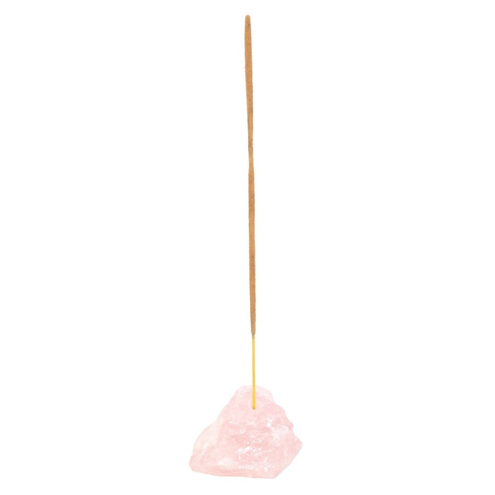 Rose Quartz Crystal Incense Holder