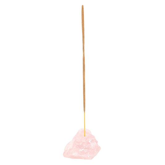 Rose Quartz Crystal Incense Holder