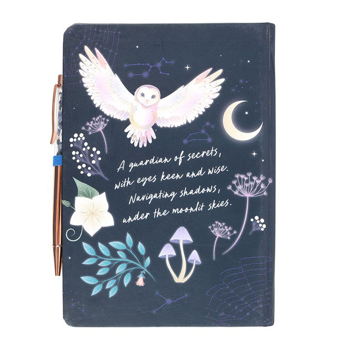 Night Owl Journal With Sodalite Pen