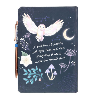 Night Owl Journal With Sodalite Pen