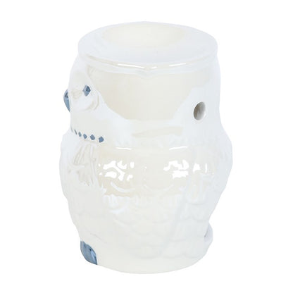 Owl Shaped Iridescent Oil Burner