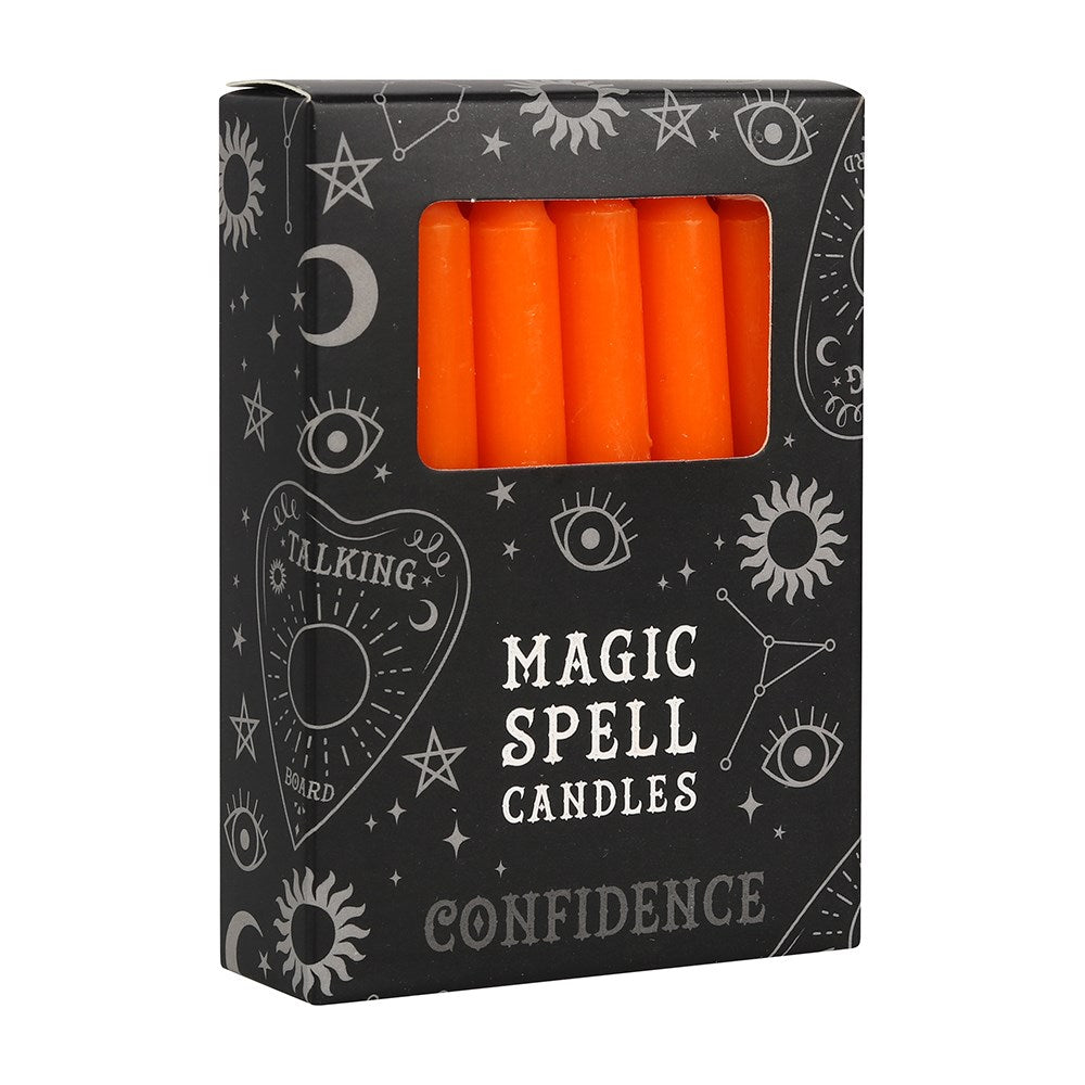 Orange Confidence Spell Candles (Set of 12)