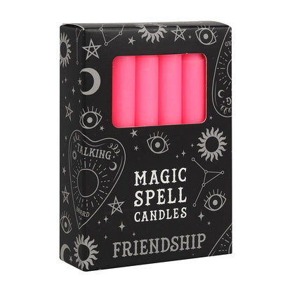 Pink Friendship Spell Candles (Set of 12)