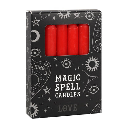 Red Love Spell Candles (Set of 12)