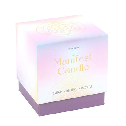 Opalite Manifest Candle