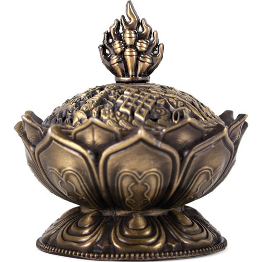 Metal Lotus Incense Cone Burner