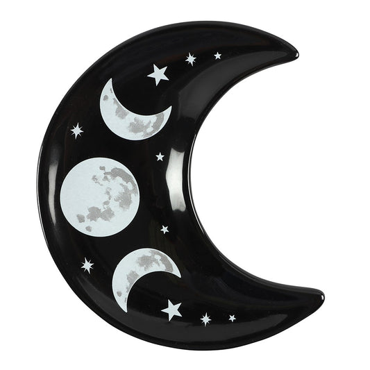 Moon Trinket Dish - Black