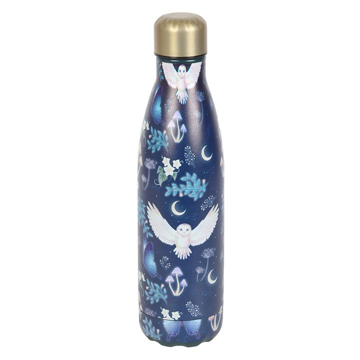 Enchanted Forest Moonlit Owl Metal Drinking Bottle