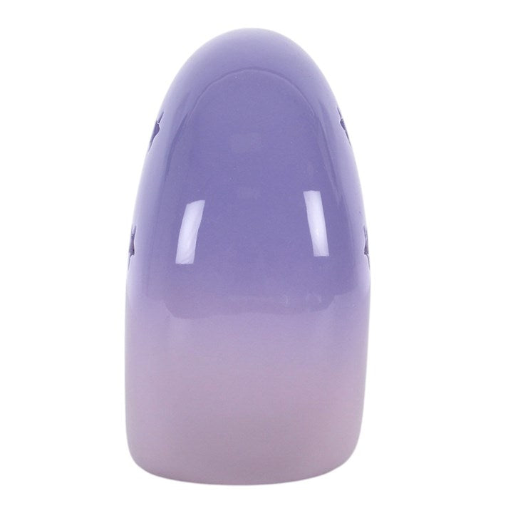 Crescent Moon Hanging Oil Burner - Pastel Purple