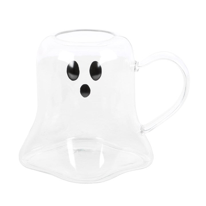 Hey Boo Ghost Glass Mug