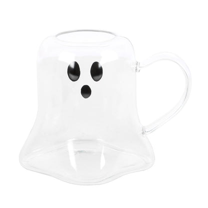 Hey Boo Ghost Glass Mug