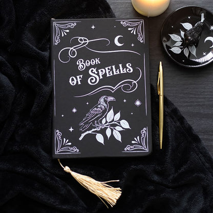 Mystic Raven Book of Spells Notebook (A5)