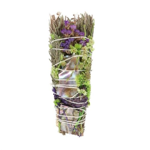 6in Ritual Wand - Rosemary, Lavender & Abalone