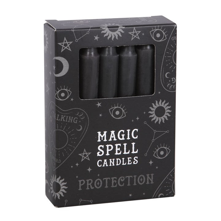 Black Protection Spell Candles (Set of 12)