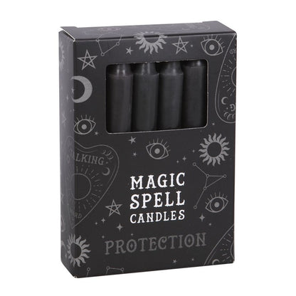 Black Protection Spell Candles (Set of 12)