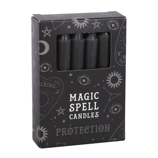 Black Protection Spell Candles (Set of 12)