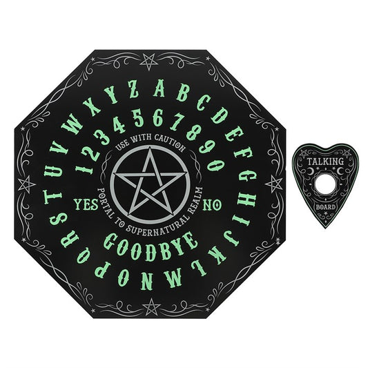 Glow in the Dark Octagon Spirit Board (With Planchette)