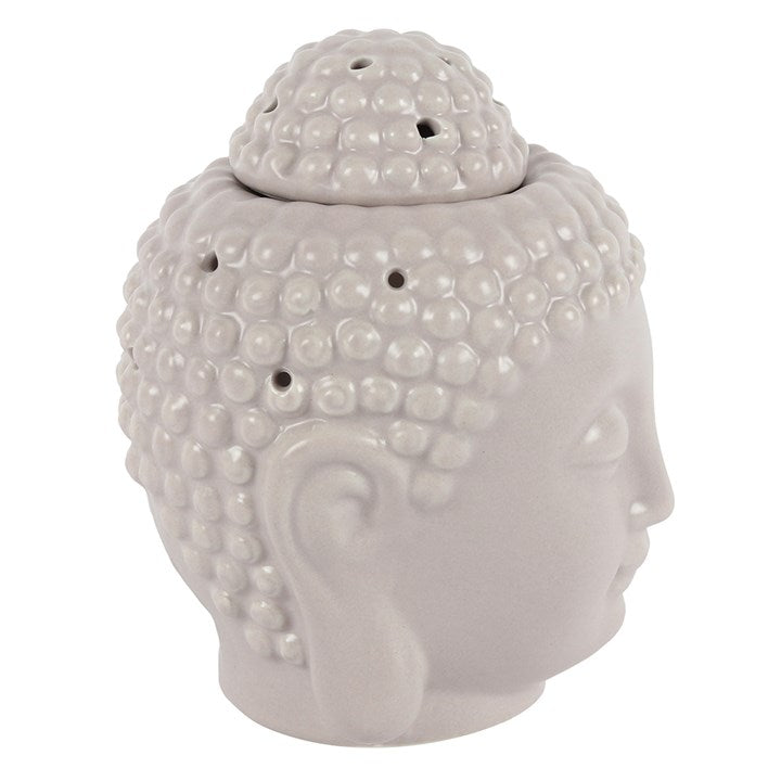 Grey Buddha Head Oil Burner - Small
