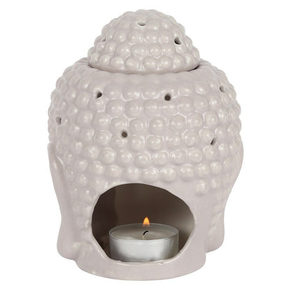 Grey Buddha Head Oil Burner - Small