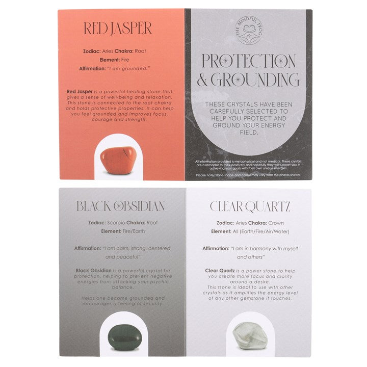Healing Crystal Set - Protection & Grounding