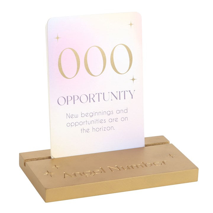 Angel Number Affirmation Cards (With Wooden Stand)