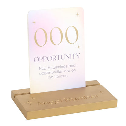 Angel Number Affirmation Cards (With Wooden Stand)