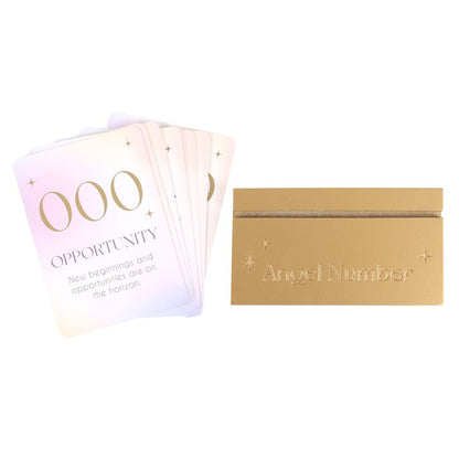 Angel Number Affirmation Cards (With Wooden Stand)