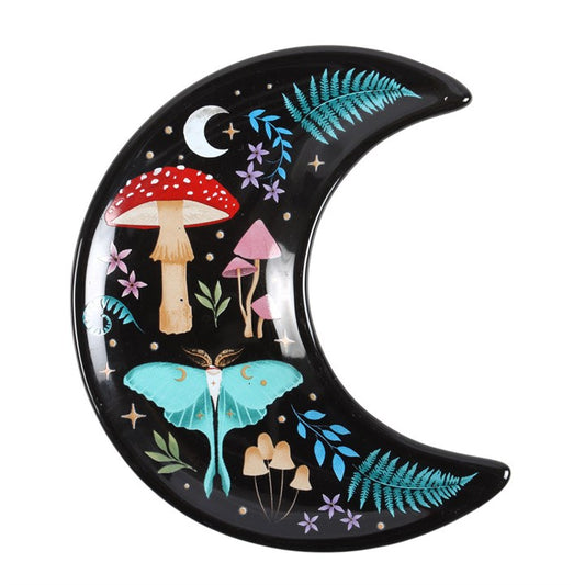 Dark Forest Crescent Moon  Trinket Dish